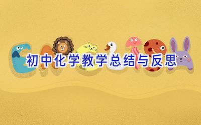 初中化学教学总结与反思