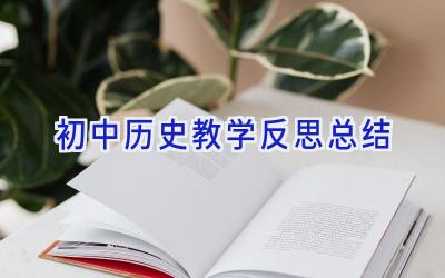 初中历史教学反思总结
