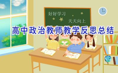 高中政治教师教学反思总结