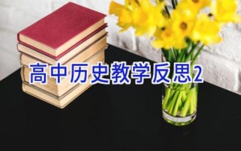 高中历史教学反思2