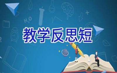 教学反思 短