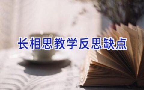 长相思教学反思缺点