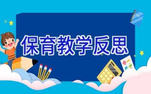 保育教学反思