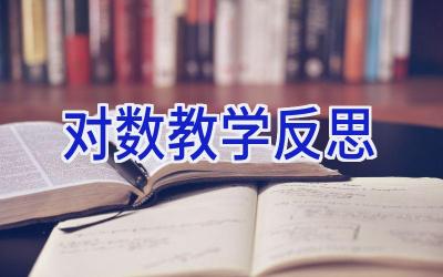 对数教学反思