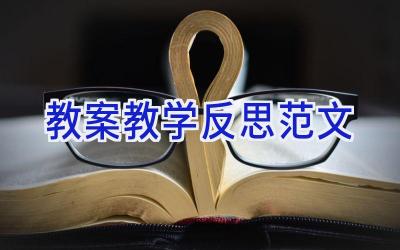 教案教学反思范文