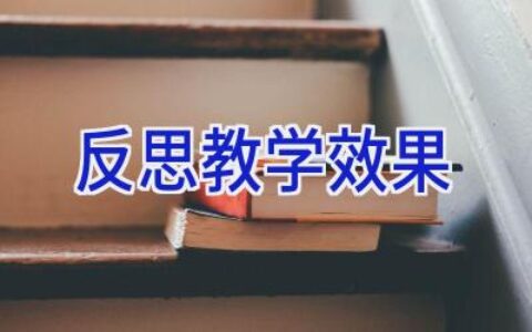 反思教学效果