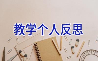 教学个人反思