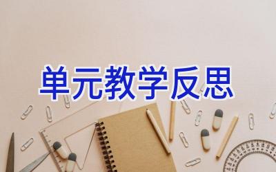 单元教学反思