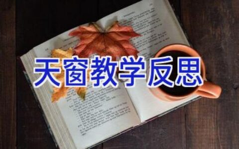 天窗教学反思