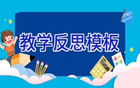 教学反思模板
