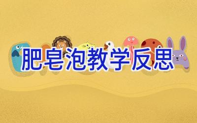 肥皂泡教学反思