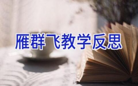 雁群飞教学反思
