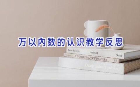 万以内数的认识教学反思