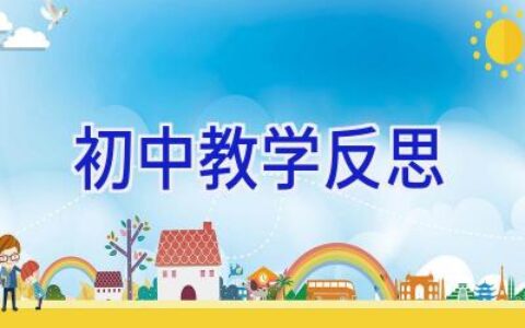 初中教学反思