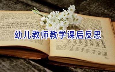 幼儿教师教学课后反思
