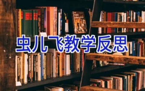 虫儿飞教学反思