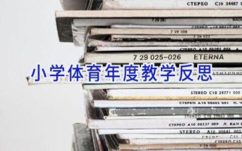 小学体育年度教学反思