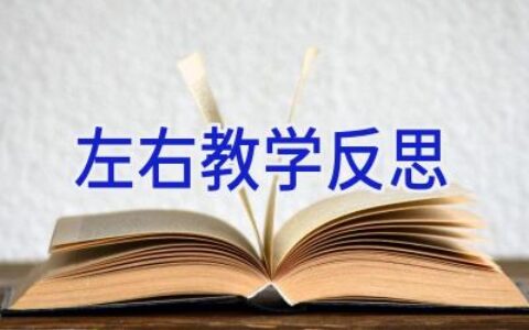 左右教学反思