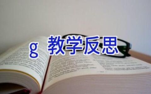 g教学反思