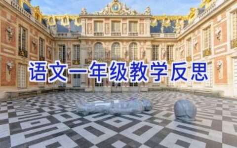 语文一年级教学反思