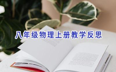 八年级物理上册教学反思