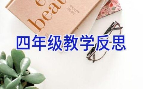 四年级教学反思