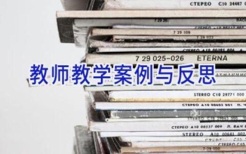 教师教学案例与反思