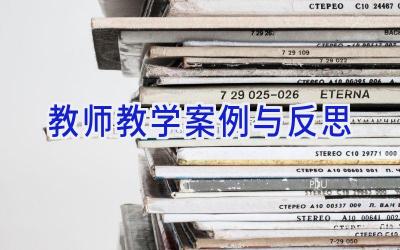 教师教学案例与反思