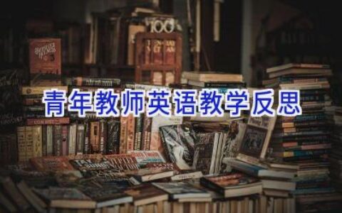 青年教师英语教学反思