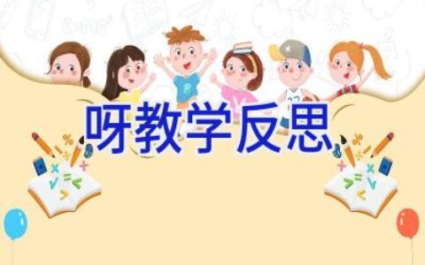 呀教学反思