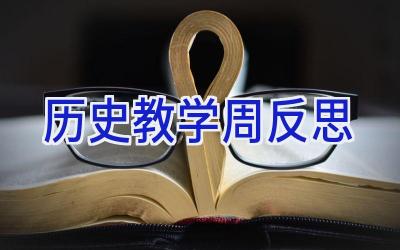历史教学周反思