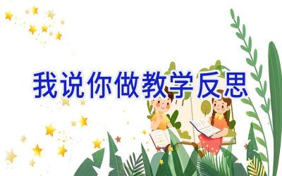 我说你做教学反思