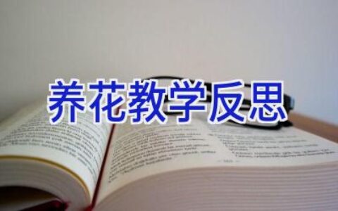 养花教学反思