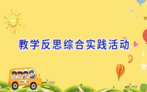 教学反思综合实践活动