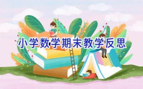 小学数学期末教学反思