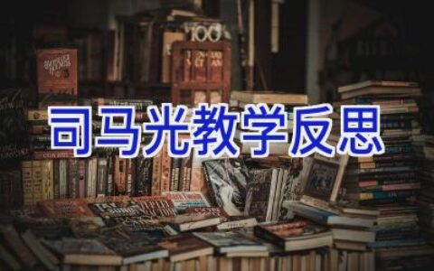 司马光教学反思