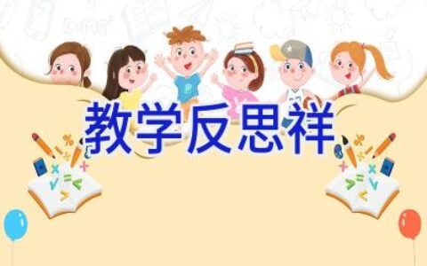 教学反思祥