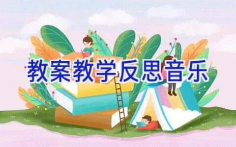 教案教学反思音乐