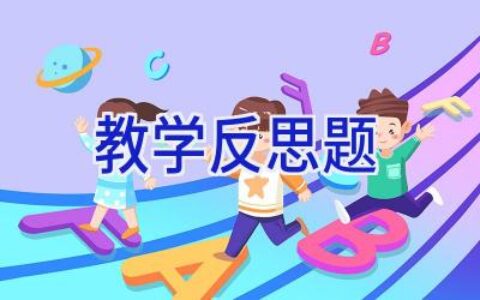 教学反思题