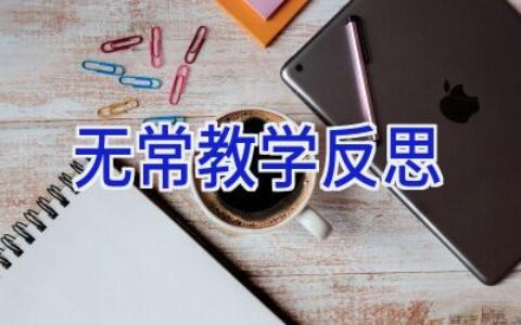 无常教学反思