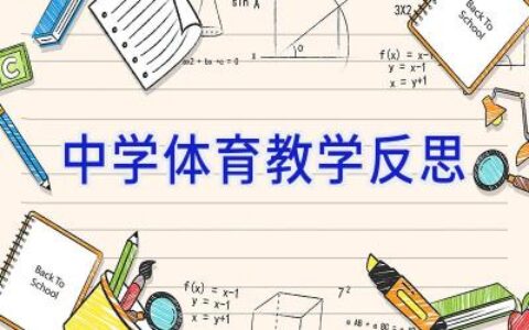 中学体育教学反思