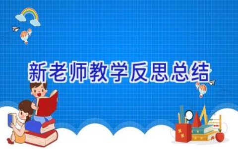 新老师教学反思总结