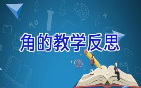 角的教学反思