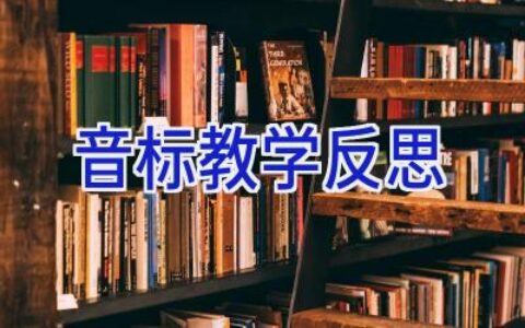 音标教学反思