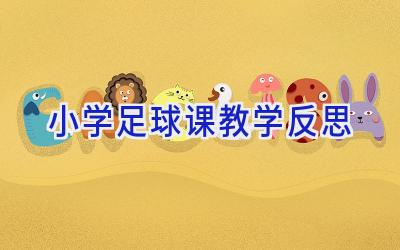 小学足球课教学反思