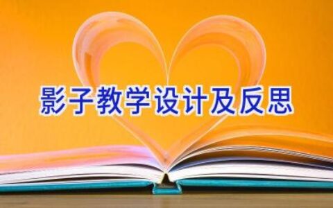 影子教学设计及反思