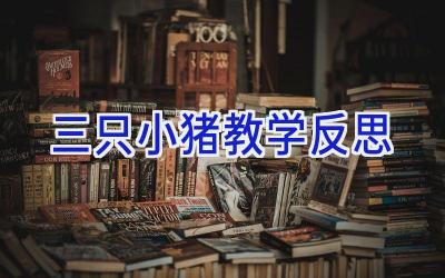 三只小猪教学反思