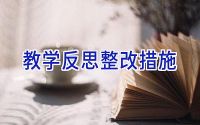 教学反思整改措施