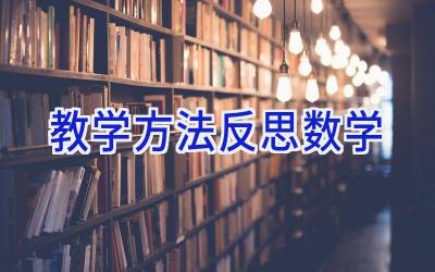 教学方法反思数学