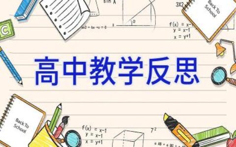高中教学反思